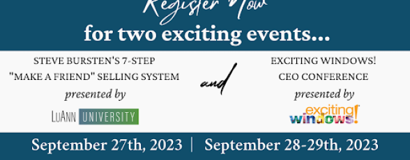 The 2023 Exciting Windows! CEO Conference: September 27-29, 2023 | Philadelphia, PA