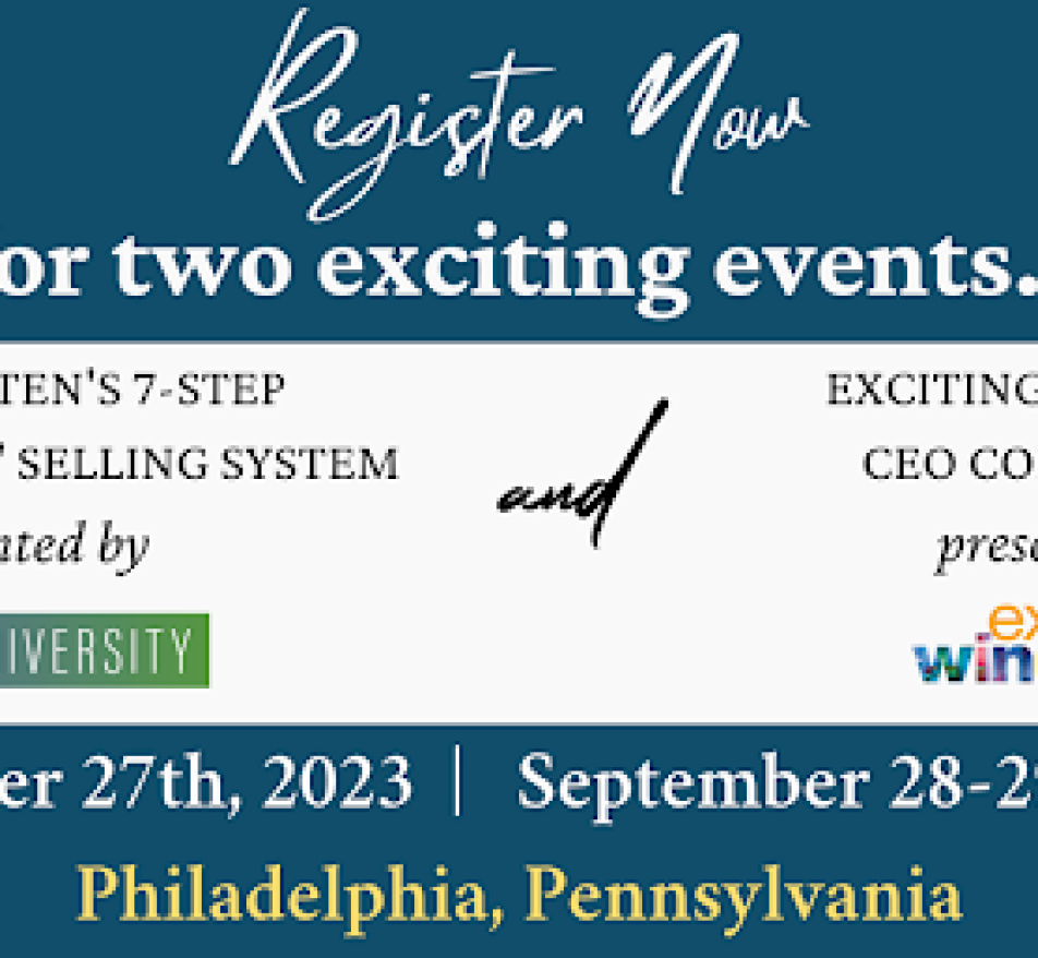 The 2023 Exciting Windows! CEO Conference: September 27-29, 2023 | Philadelphia, PA